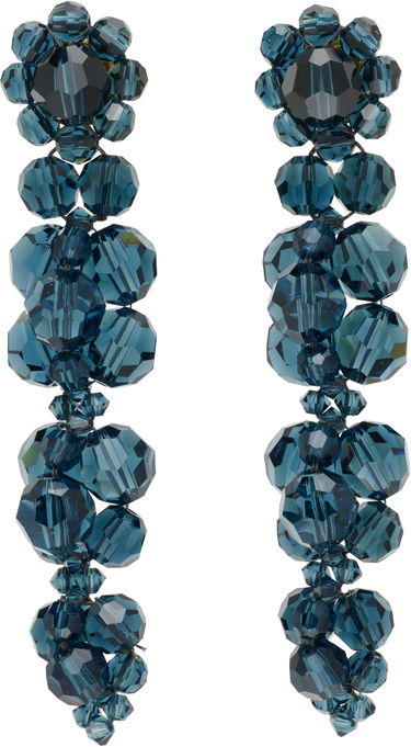 Örhängen Simone Rocha Simone Rocha Cluster Drip Crystal Earrings Blå | ERG546 0903, 0