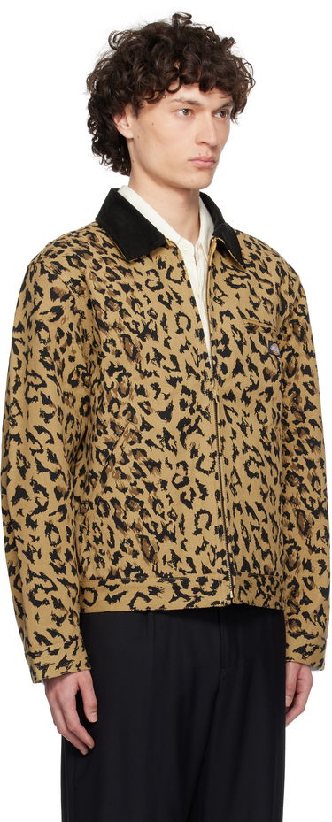 Jacka WACKO MARIA WACKO MARIA x Dickies Leopard Print Work Jacket Beige | 25SS-WMO-DC03, 1