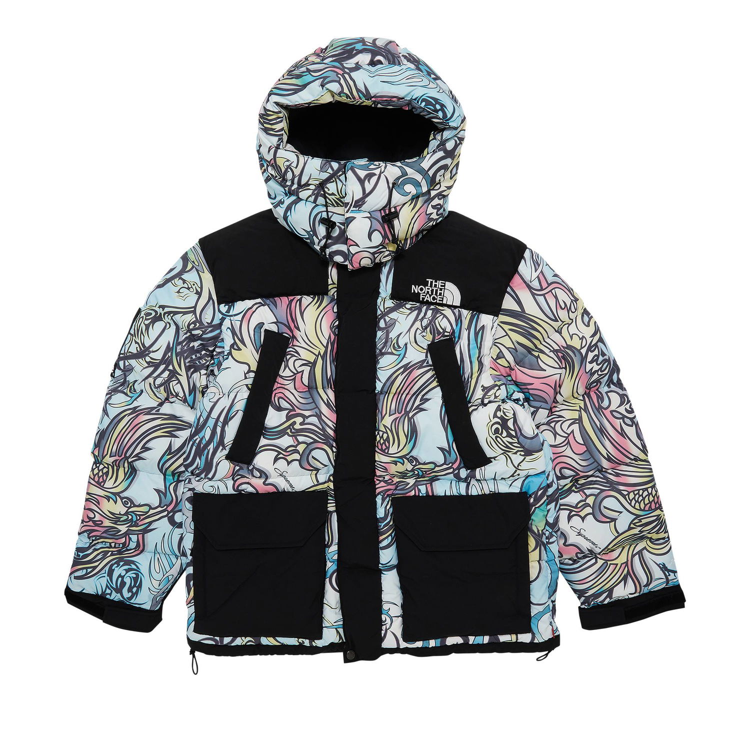 Parkas Supreme The North Face x 700-Fill Down Parka Flerfärgad | FW22J6 MULTICOLOR DRAGON, 1