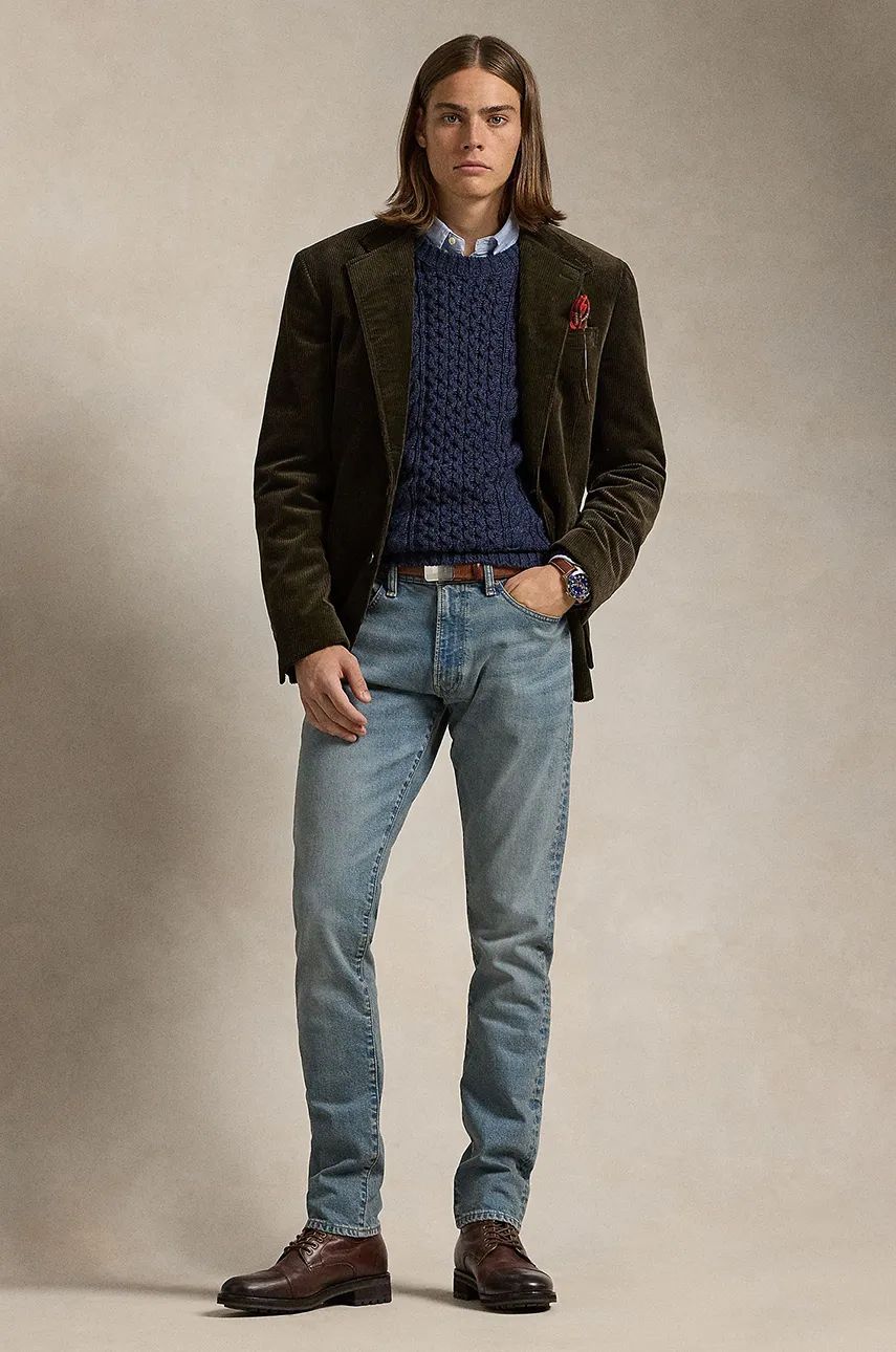 Jeans Polo by Ralph Lauren Slim Fit Light Wash Denim Jeans Blå | 710956084, 0