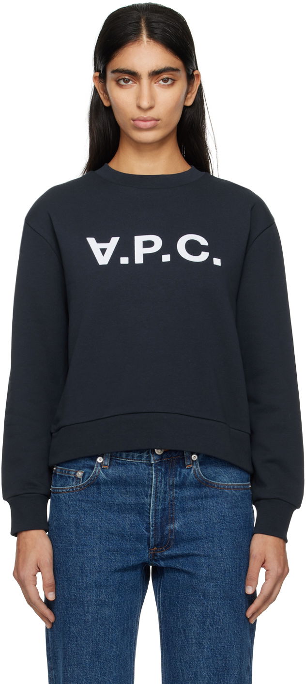 Sweatshirt A.P.C. Elisa Sweatshirt Mörkblå | COFDX-F27820