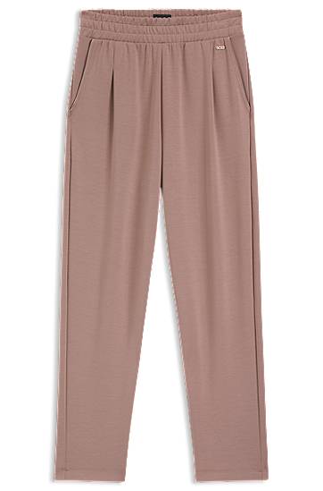Byxor BOSS Tapered Tracksuit Bottoms with Gloss Piping Rosa | 50545648, 0