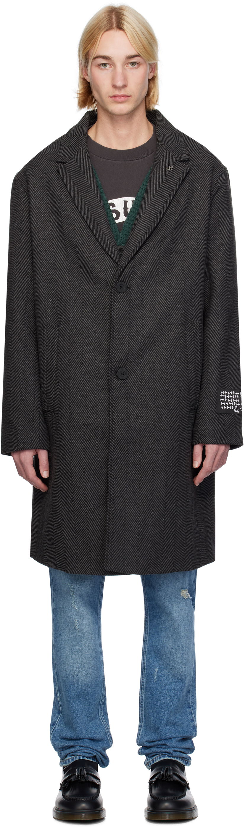 Rockar Ksubi Battery Coat Grå | MFA24JK006