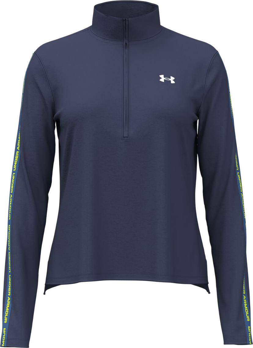 T-shirt Under Armour Long-Sleeve ½ Zip Top UA Tech™ Wordmark Tape Mörkblå | 6005100-403