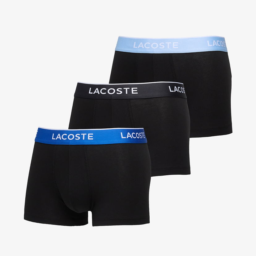Boxare Lacoste Lacoste Cotton Stretch Trunk (3-Pack) Svart | 5H1297 B68