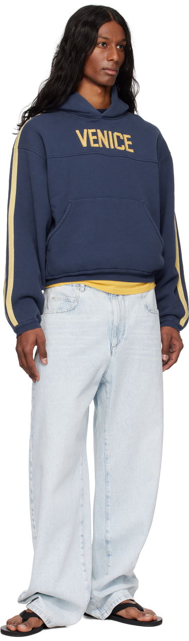 Sweatshirt ERL ERL 'Venice' Football Hoodie Blå | ERL10T026, 3