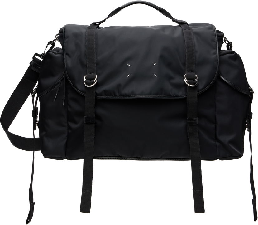 Axelväska Maison Margiela Maison Margiela High Tech Messenger Bag Svart | SB1WG0071 P6763