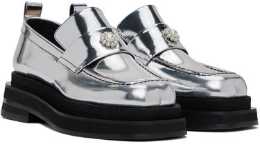 Tillbehör Simone Rocha Simone Rocha Heart Toe Platform Loafers Metallisk | LOF1D 0791, 3