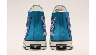 Sneakers och skor Converse Chuck 70 High Patchwork Blå | A00733C, 4