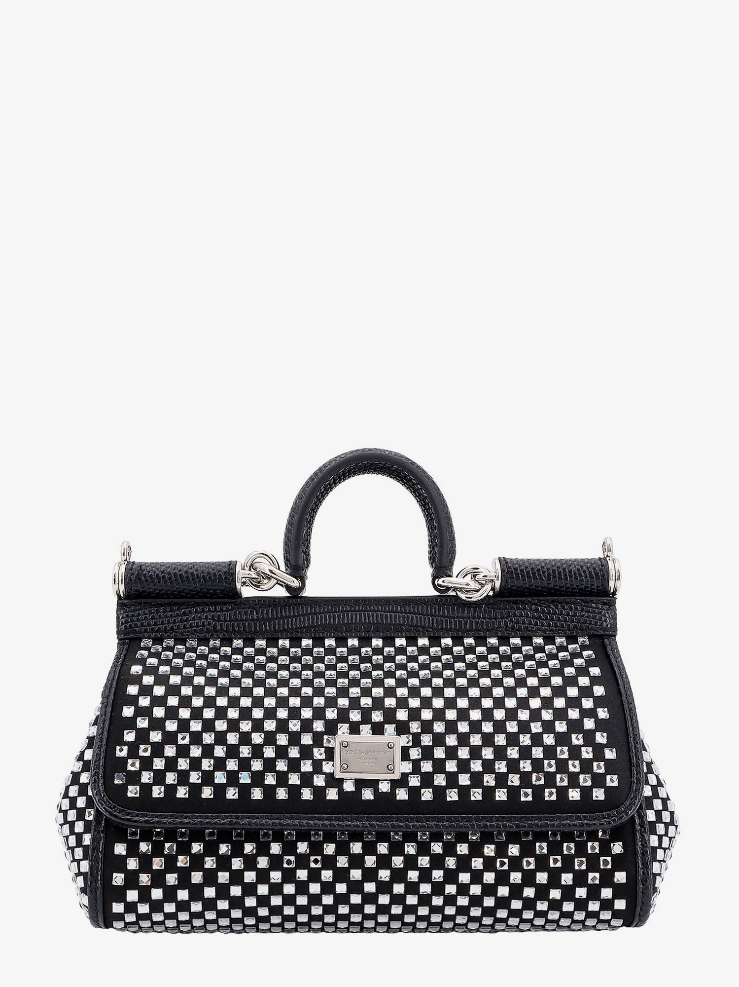 Handväska Dolce & Gabbana Handbag With Crystals Svart | BB7116AP6028S488, 0