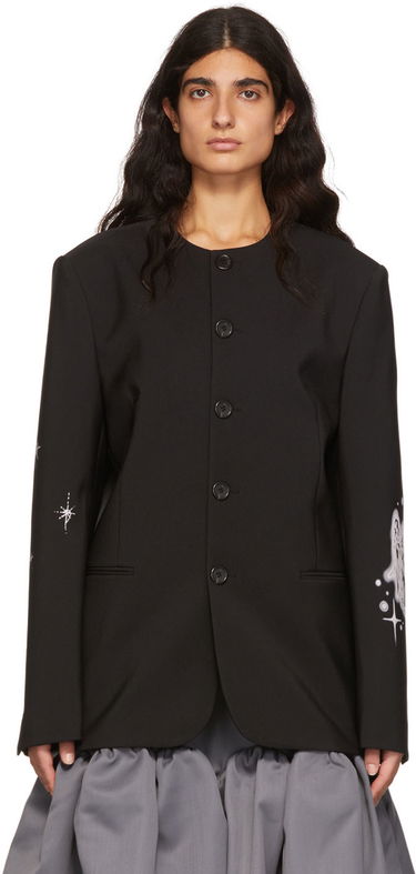 Jacka We11done We11done Polyester Buttoned Jacket Svart | WD-JK1-22-099-M-BK, 0