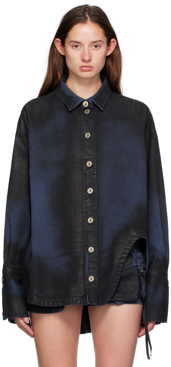 Skjorta The Attico Attico Diana Denim Shirt Blå | SPEWCB68 C108