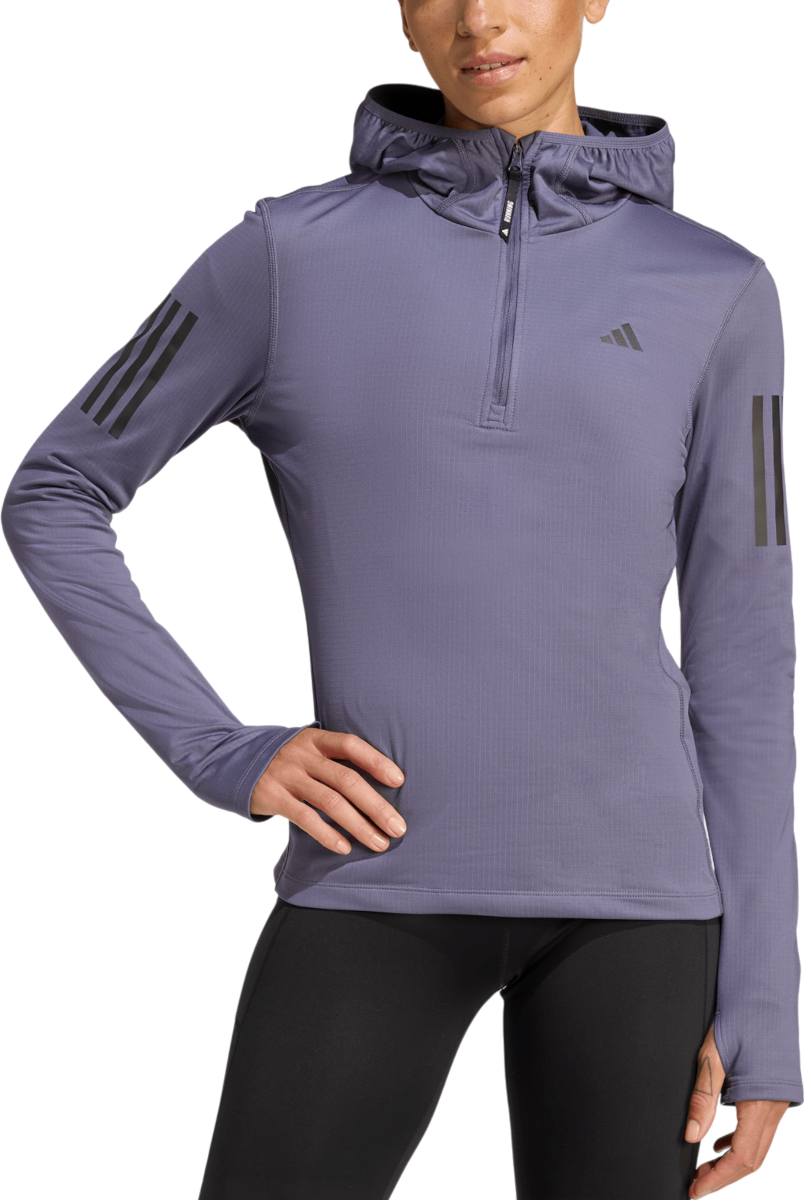 Sweatshirt adidas Originals Own the Run Hooded Running Top Purpur | jw9652