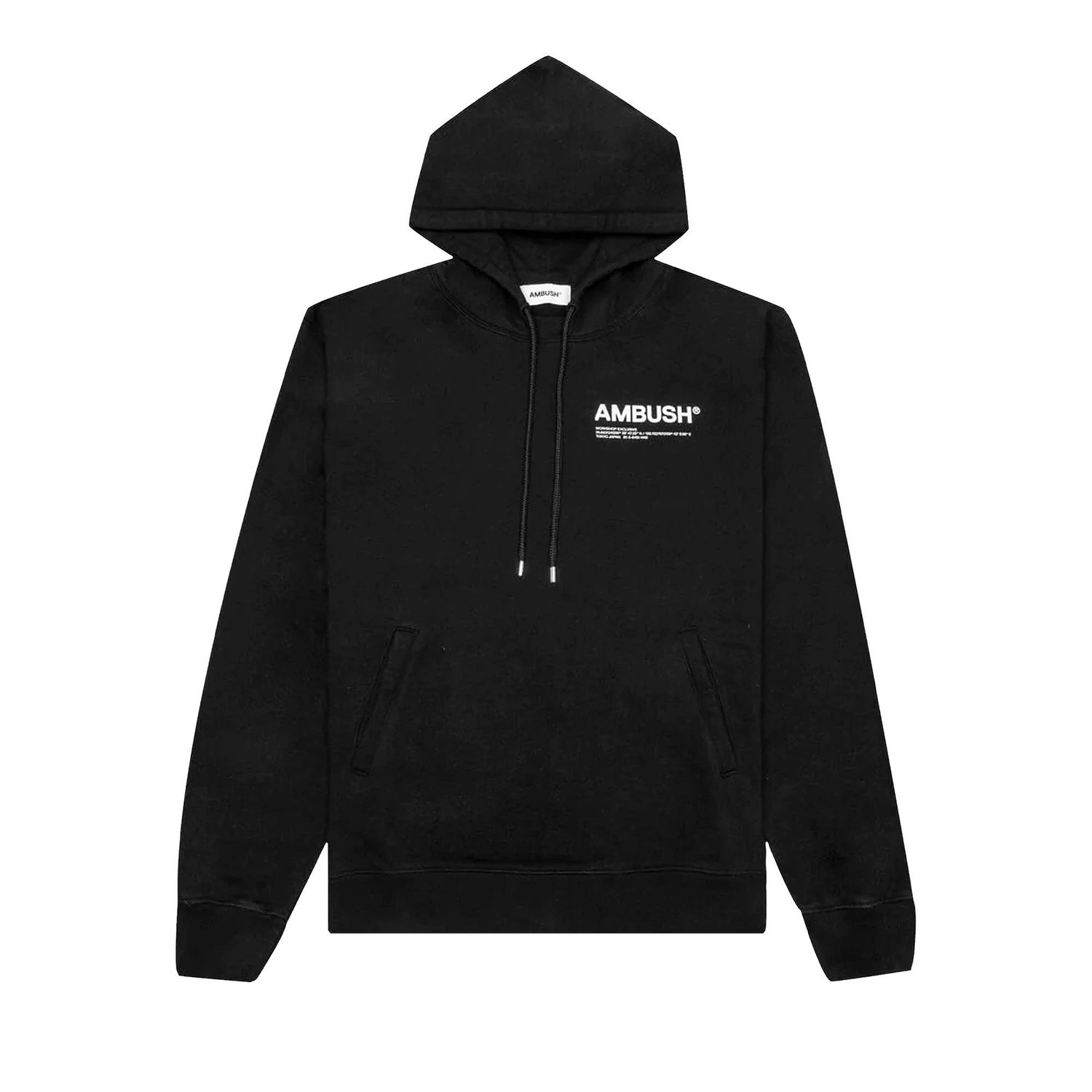 Sweatshirt Ambush Workshop Hoodie Svart | BMBB012S22FLE001 1002, 1