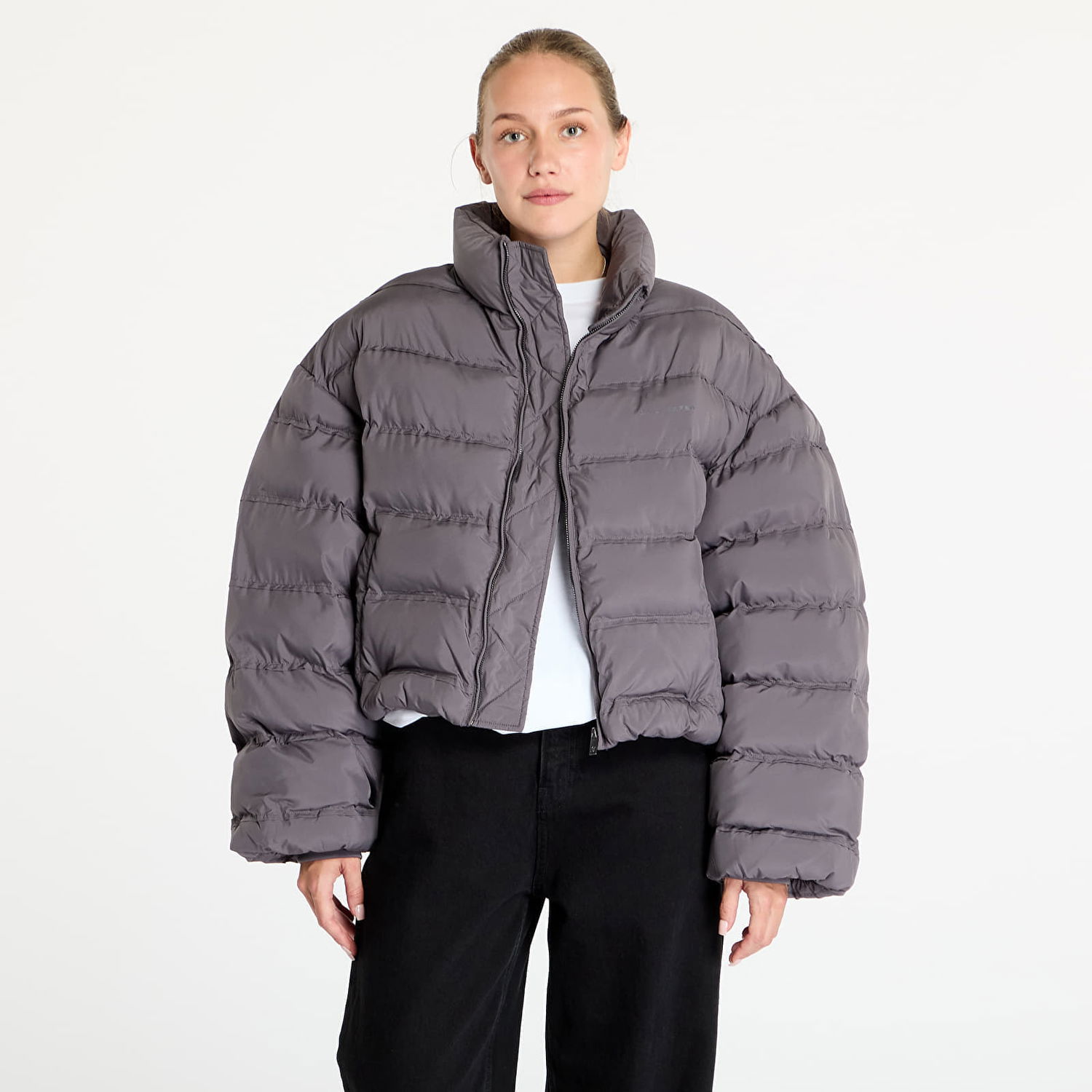 Pufferjacka DAILY PAPER Sela Puffer Jacket Rabbit Grey Grå | 2421059, 0