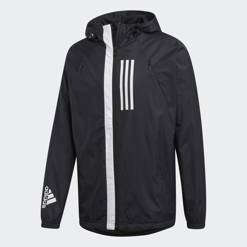 Vindjacka adidas Performance Black Sportswear Jacket With Hood Svart | EK4624