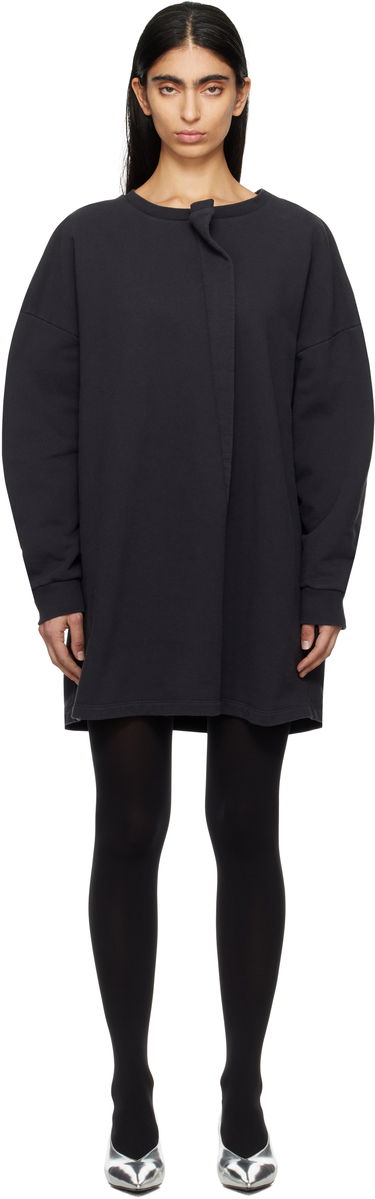 Klä Maison Margiela MM6 Maison Margiela Sweat Jersey Darting Minidress Svart | S52DA0050 M25014, 0