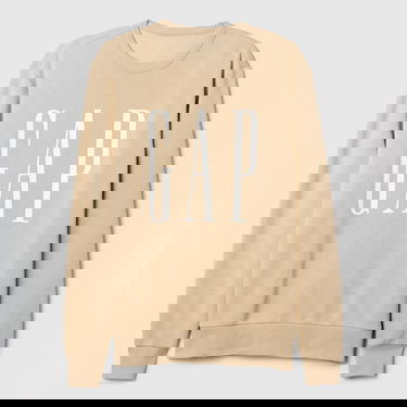 Sweatshirt GAP Fleece Sweatshirt Khaki Beige | 542214-05, 3