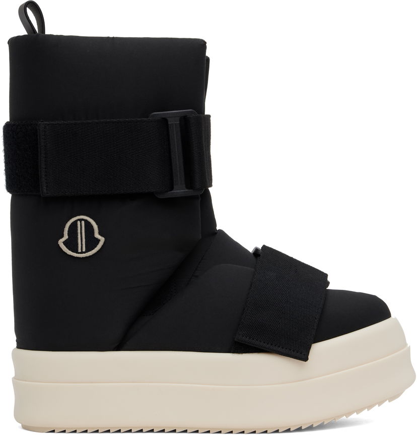 Kläder Rick Owens Moncler + Rick Owens Low Splint Boots Svart | MU02D4G20 M4944
