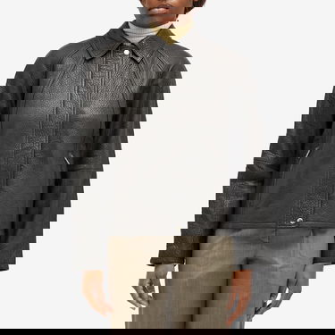 Jacka Samsoe Samsoe Samsøe Samsøe Sanok Leather Jacket Svart | F24400104, 2