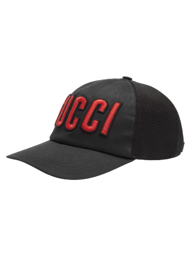 Keps Gucci Logo Mesh Back Cap Svart | 701324-4HAOY-1060