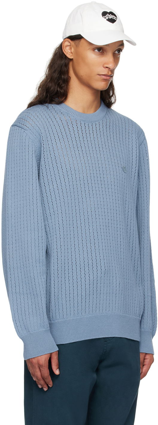 Sweater Carhartt WIP Caleb Knit Sweater Blå | I033714, 1