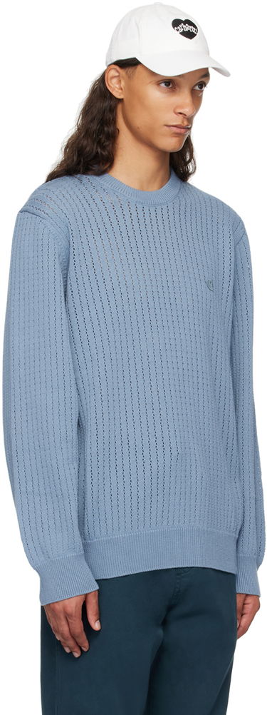 Sweater Carhartt WIP Caleb Knit Sweater Blå | I033714, 1