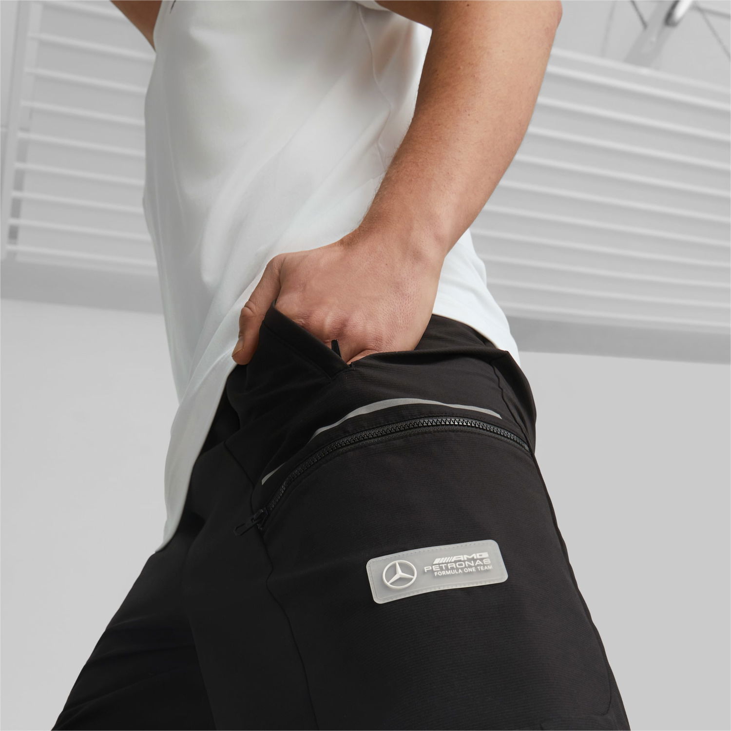 Shorts Puma Mercedes-AMG Petronas Motorsport Statement-Shorts Svart | 538444_01, 1