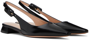 Sneakers och skor Gianvito Rossi Lindsay 20 Slingback Ballerina Flats Svart | G95470-20RIC-TOK, 3