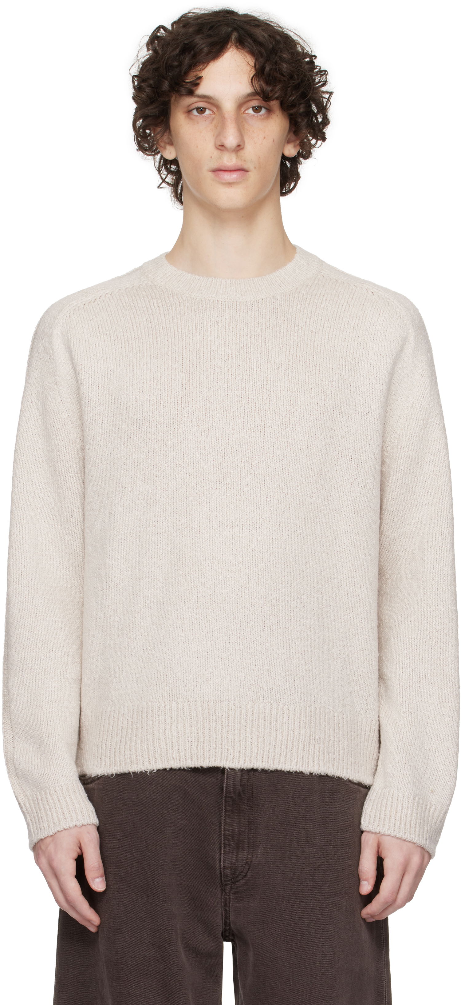 Sweater OUR LEGACY OUR LEGACY True Roundneck Sweater Beige | M2253TO, 0