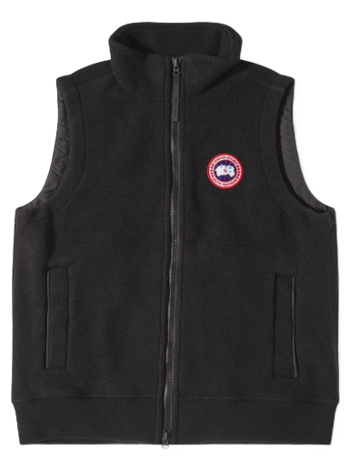 Sweater Canada Goose Mersey Fleece Vest Black Svart | 7052M-61