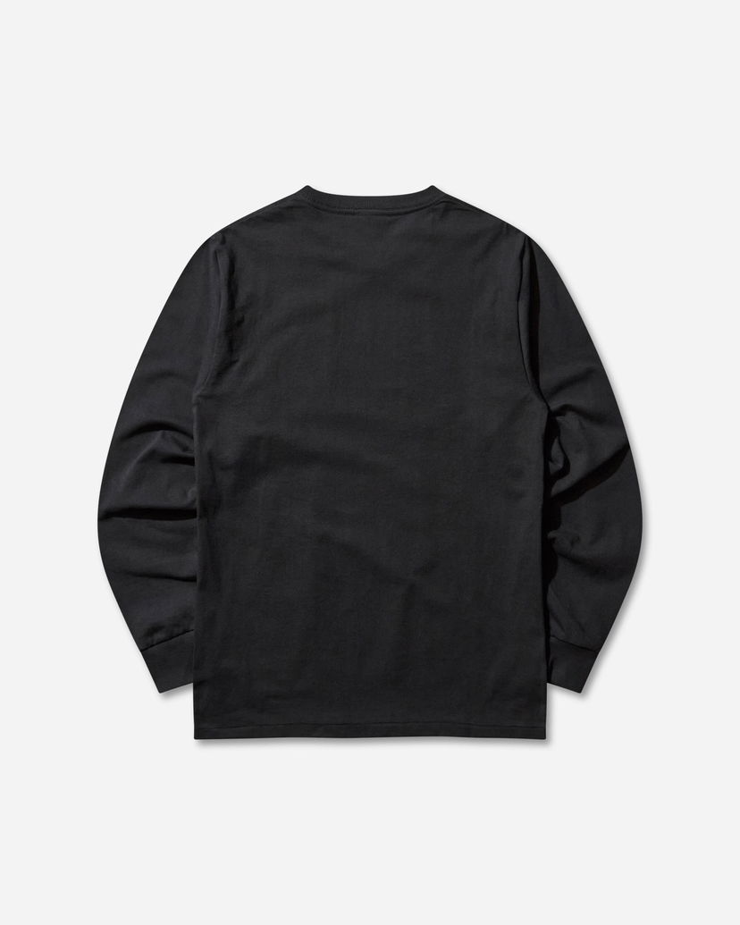 T-shirt BAPE College Longsleeve T-Shirt Svart | 1L80111001 BLACK
