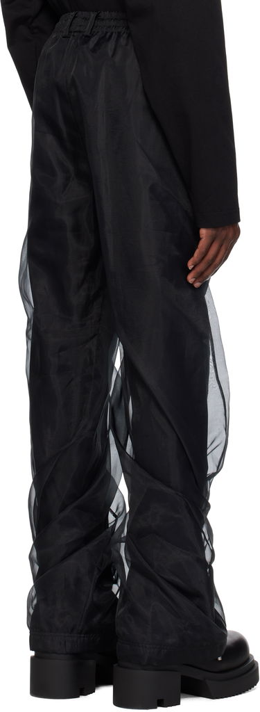 Byxor We11done We11done Layered Trousers Svart | WD-PT0-25-268-U-BK, 2