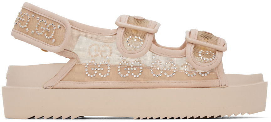 Sneakers och skor Gucci Crystal GG Sandals "Beige" Beige | 693404 F13A0, 0