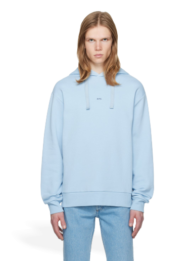 Sweatshirt A.P.C. Larry Hoodie Blå | COGWQ-H27622