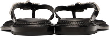 Sneakers och skor Simone Rocha Simone Rocha Embellished Flower Flip-Flops Svart | SLD54B 0740, 1