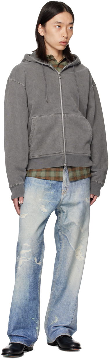 Sweatshirt OUR LEGACY Our Legacy Rascal Zip-Up Hoodie Grå | M4256RW, 3