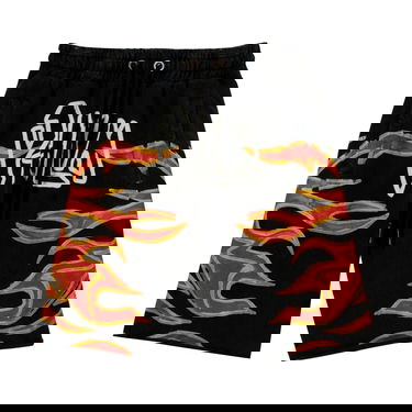 Shorts Palm Angels GD Graffiti Flames Sweatshort Svart | PMCI010F22FLE0051001, 1