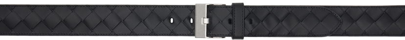 Bälten Bottega Veneta Intrecciato Watch Belt Svart | 799046 V4KF1 8803