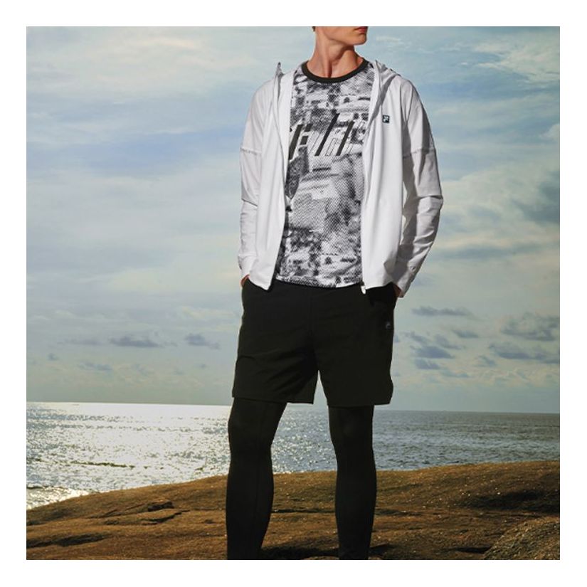 Vindjacka FILA Knit Running Jacket Vit | A11M021502F-WT, 0
