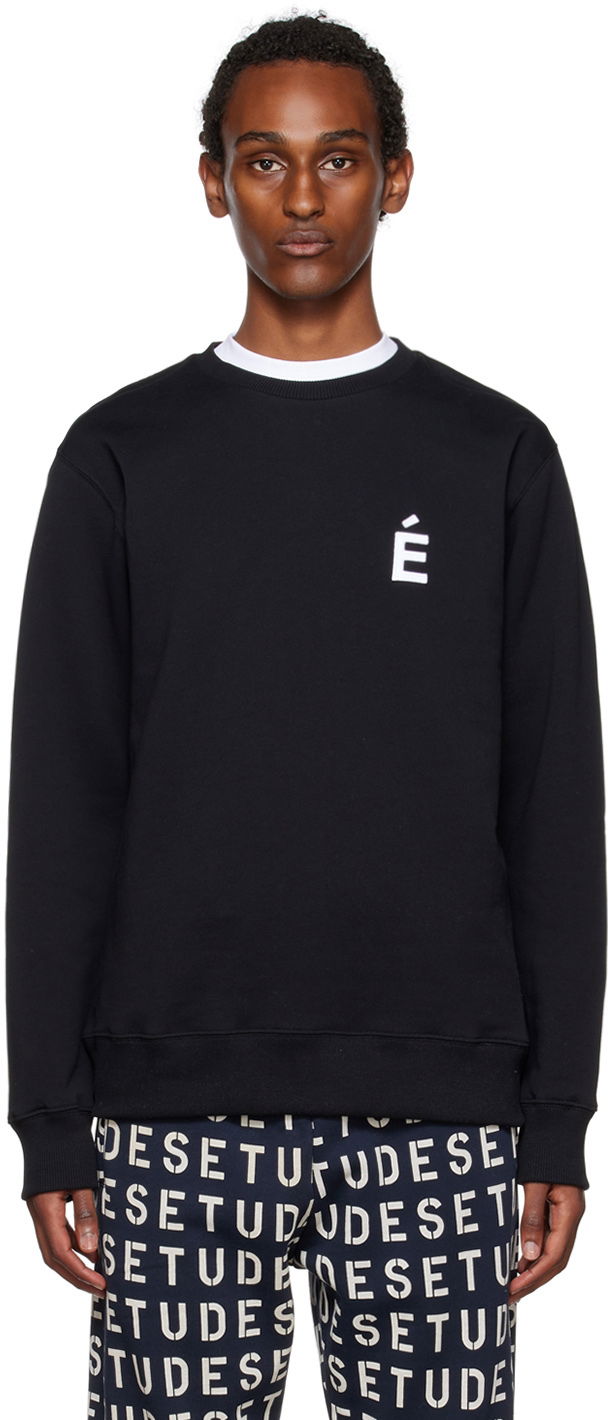 Sweater Études Études Story Patch Sweatshirt Svart | C00ME202OC16BK
