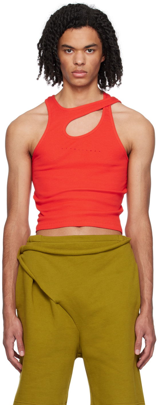 Linne Ottolinger Ottolinger Cutout Tank Top Röd | 407602