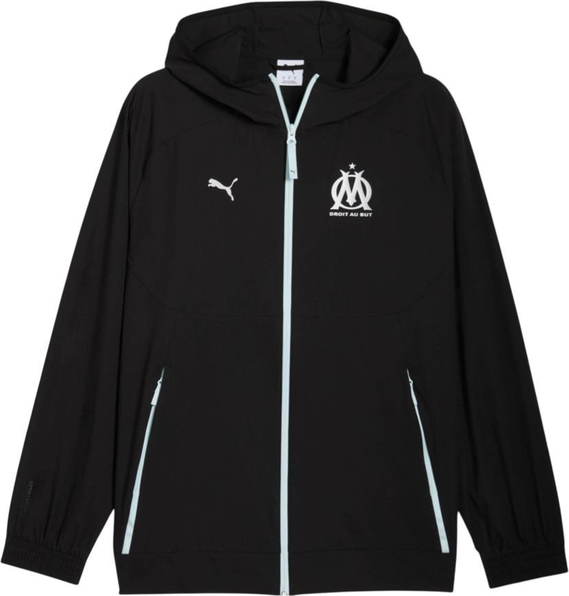 Jacka Puma Olympique de Marseille TECH Woven Jacket Svart | 781568-35