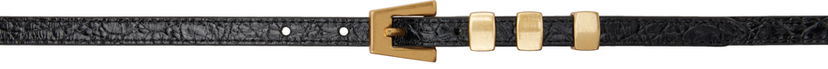 Bälten BY FAR BY FAR Vic Circular Buckle Belt Svart | 21PFVICSBLCCE