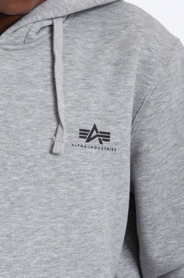 Sweatshirt Alpha Industries Alpha Industries Basic Small Logo Hoodie Grå | 196318-gry, 4