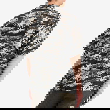 Skjorta BAPE A Bathing Ape Palm Tree Camo Open Collar Pocket Shirt Svart | 001SRL301306M-BLK, 3