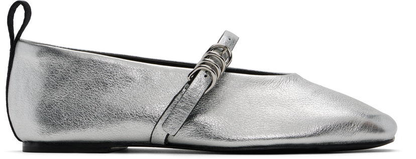 Klä rag & bone rag & bone Spire Mary Jane Ballerina Flats Metallisk | WFF24SF001TR1
