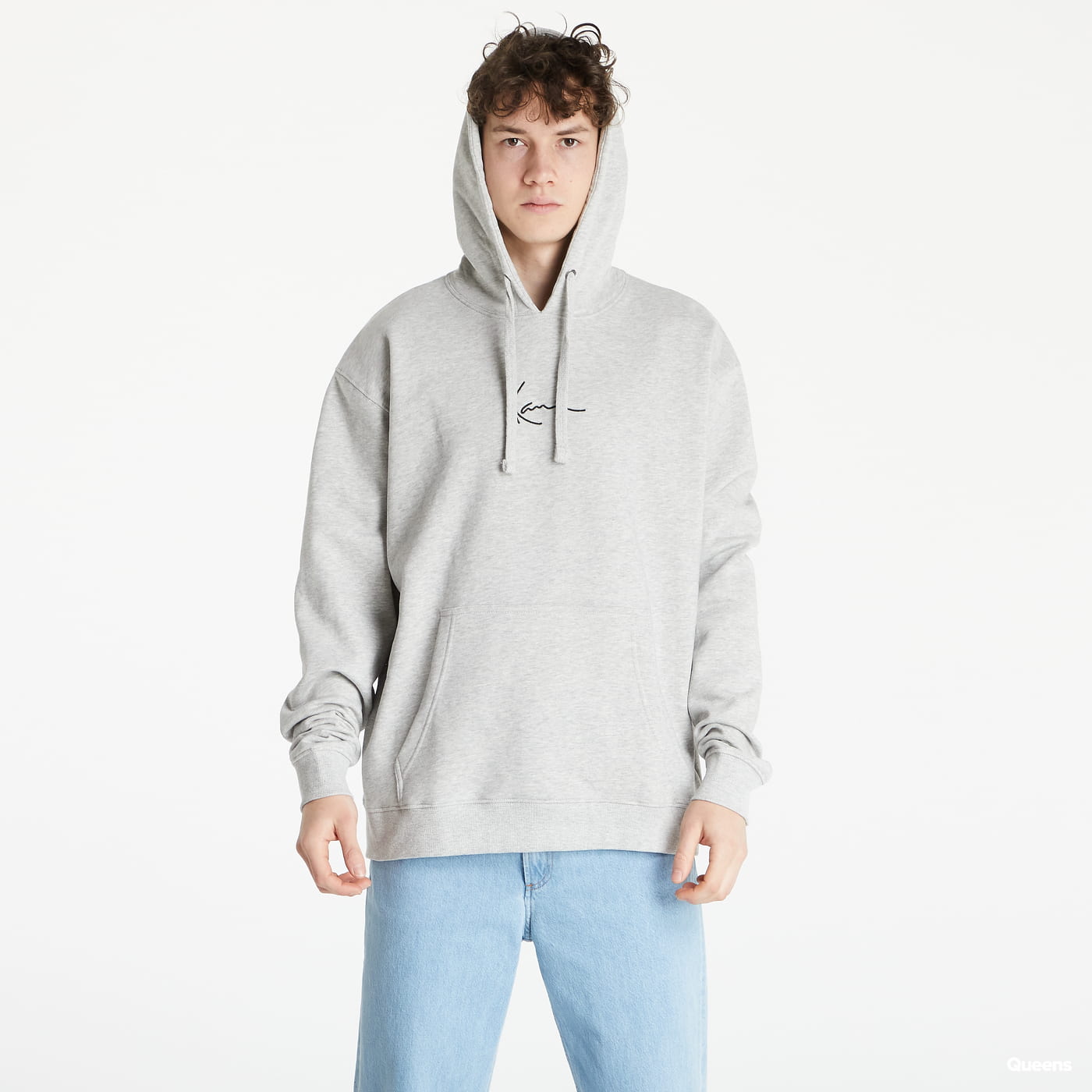 Sweatshirt Karl Kani Small Signature Hoodie Grå | 6092648, 0