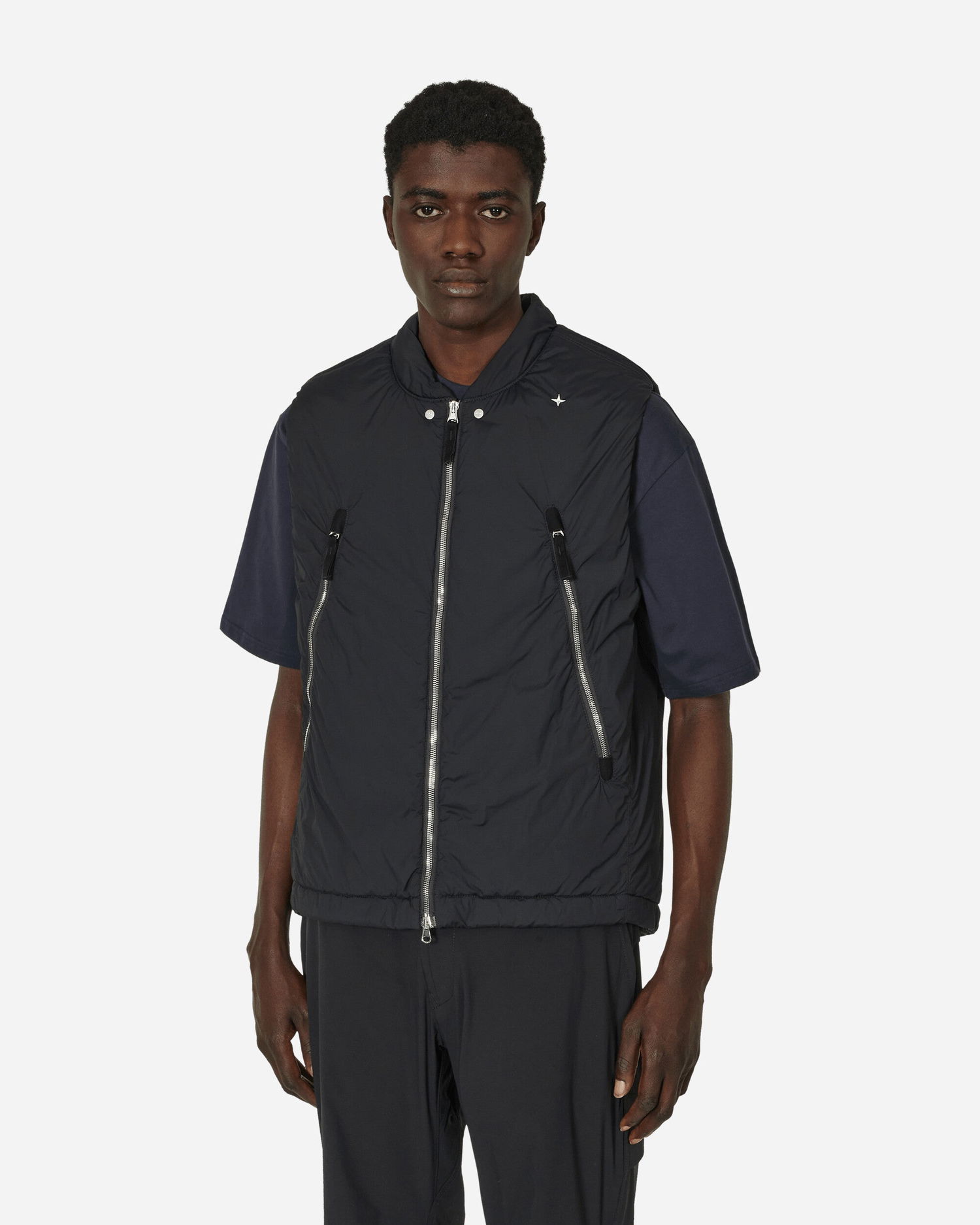 Väst Stone Island Stellina Skin Touch Nylon-TC Vest Svart | 8015G03G2 V0029, 0