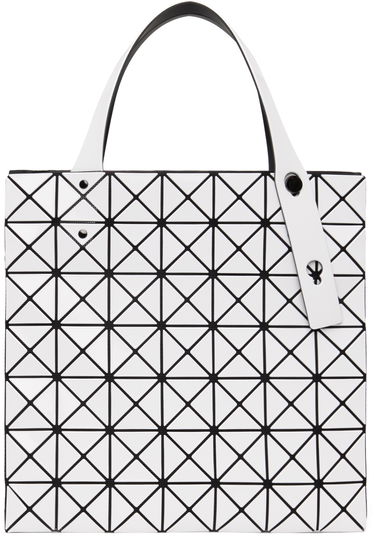 Tygpåse BAO BAO ISSEY MIYAKE Prism Pattern Small Tote Bag Vit | BB46AG047, 0